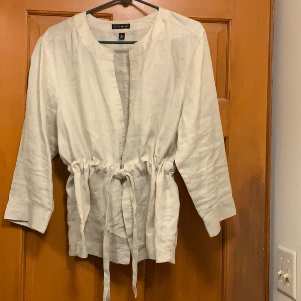 Coverup khaki colored with tie